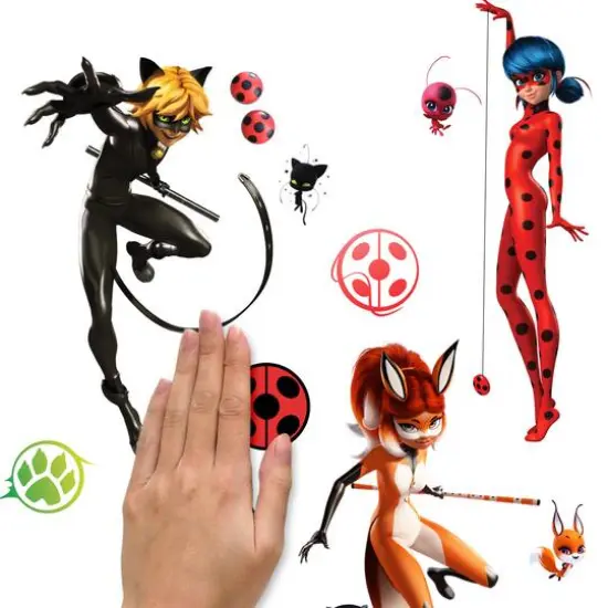 RoomMates Miraculous: Tales Of Ladybug and Cat Noir Peel & Stick Wall Decals {6}