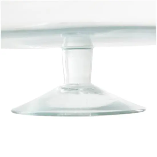 12" Clear Glass Cake Stand with Glass Dome {5}