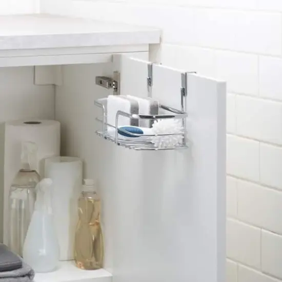 Kitchen Details Small Chrome Over the Cabinet Organizer {6}