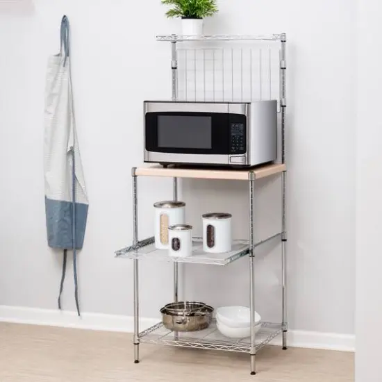 Honey Can Do Microwave Shelving Unit with Shelves {3}