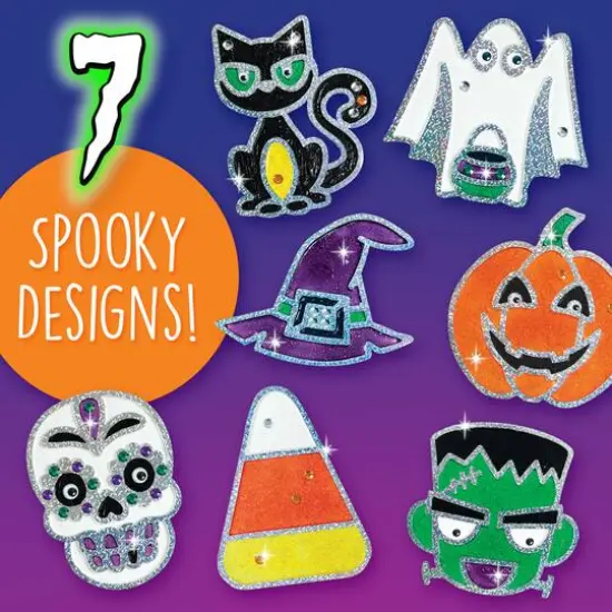 Creativity for Kids Halloween Easy Sparkle Window Art Kit {6}