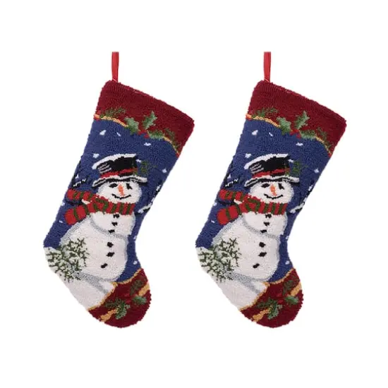 Glitzhome&reg; 19" Snowman Christmas Stockings, 2ct. {1}