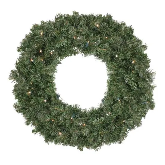 24" LED Canadian Pine Artificial Christmas Wreath {1}