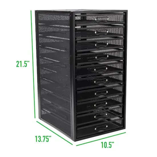 Mind Reader Black 10-Compartment Mesh Desk Organizer {4}