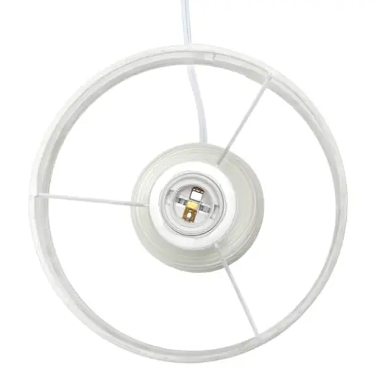 Simple Designs 16" Textured Linear Ceramic Table Lamp Off White {10}