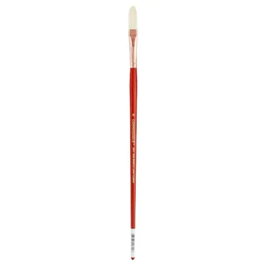 Connoisseur&reg; White Hog Bristle Long Handle Long Filbert Brush {1}