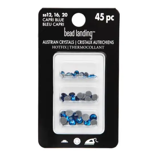 Hotfix Austrian Crystals Mix by Bead Landing&trade;, 45ct. Capri Blue {5}