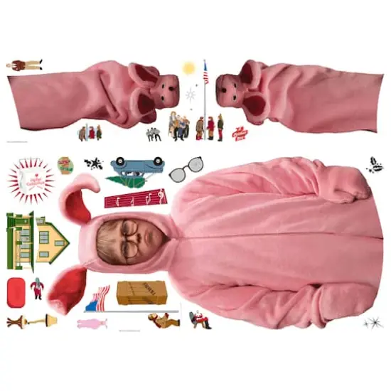 RoomMates A Christmas Story Bunny Suit Ralphie Giant Wall Decal Set {7}