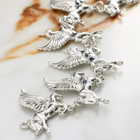 Rhodium Metal Unicorn Charms, 23mm by Bead Landing&trade; {3}