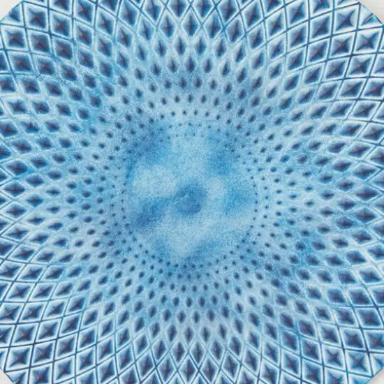 Blue Wood Coastal Abstract Art Wall Decor, Set of 4 16" x 16" {7}