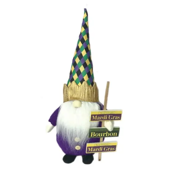 Santa's Workshop 15" Mardi Gras Gnome {3}