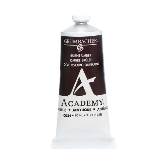 Grumbacher&reg; Academy&reg; Acrylic Paint, 3oz. C024 Burnt Umber {1}