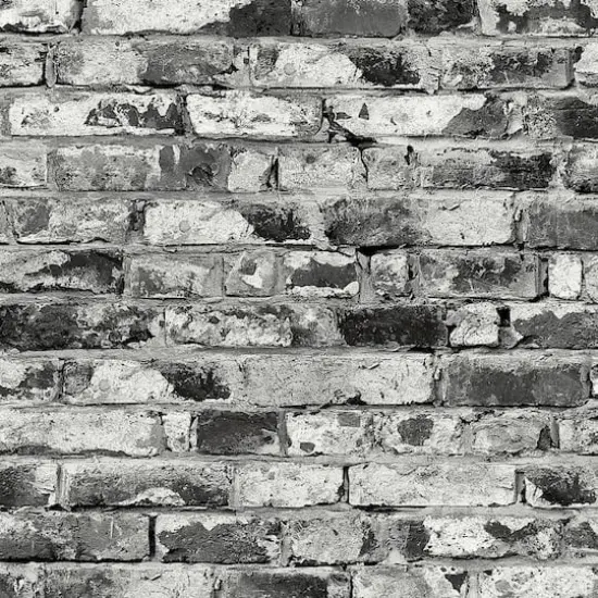 Surface Style Brickwork Peel & Stick Wallpaper Noir {1}