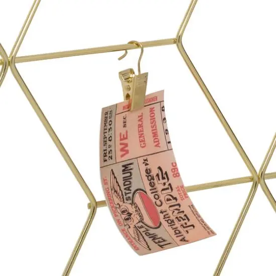 Honey Can Do Gold Hanging Photo Display Holder with Clips {8}