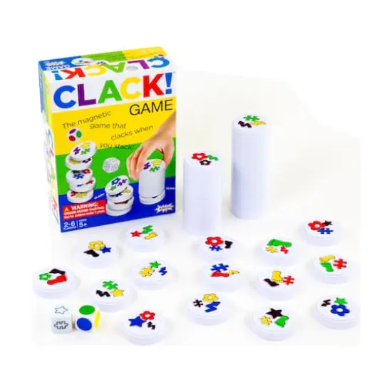 Clack!&trade; Magnetic Stacking Game {3}