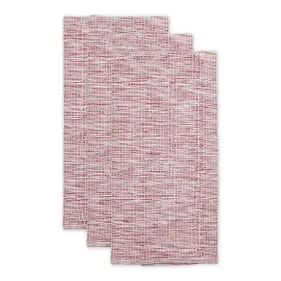 DII&reg; Tonal Recycled Cotton Waffle Dish Towels, 3ct. Barn Red {7}