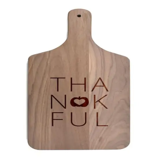 Thankful Walnut Paddle Cutting Board {1}
