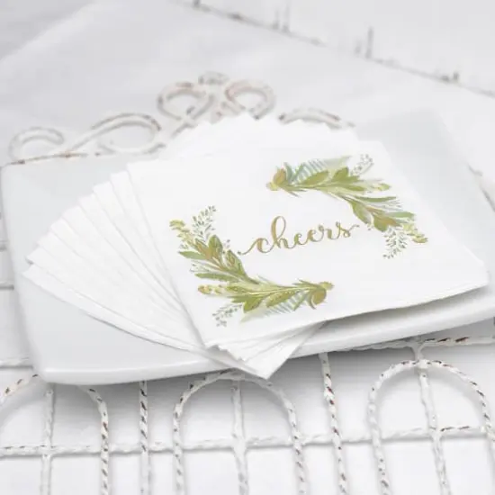 Hortense B. Hewitt Co. Greenery Beverage Napkin {3}