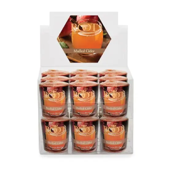 Root Candles Scented 20 Hour Beeswax Blend Votive Candles, 18ct. Mulled Cider {1}