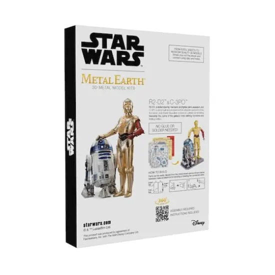 Metal Earth&reg; Star Wars&trade; R2-D2&trade; & C-3PO&trade; 3D Metal Model Kit {3}