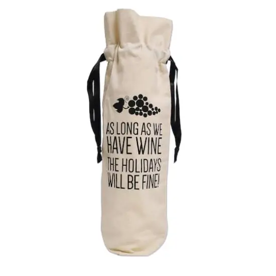 Personality Case&trade; Holidays Canvas Wine Bag {1}