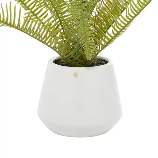 White Ceramic Contemporary Artificial Foliage, 18" x 16" x 14" {4}