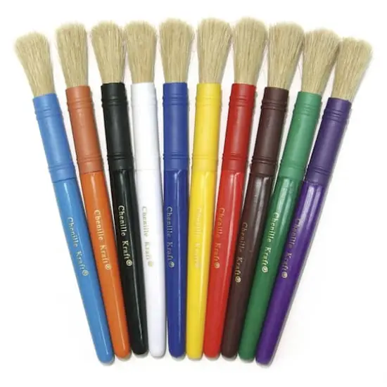 Creativity Street&reg; Assorted Color Colossal Brushes, 3 Packs of 10 {3}