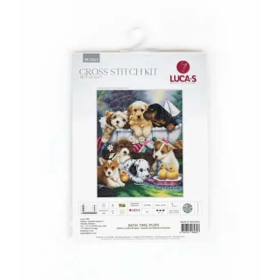 Luca-S Bath Time Pups Counted Cross-Stitch Kit {3}