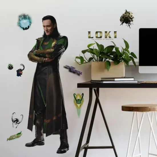 RoomMates Marvel Loki Peel & Stick Giant Wall Decal {1}