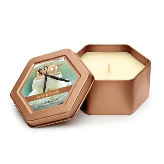 Root Candles French Vanilla Beeswax Tin Candle {1}