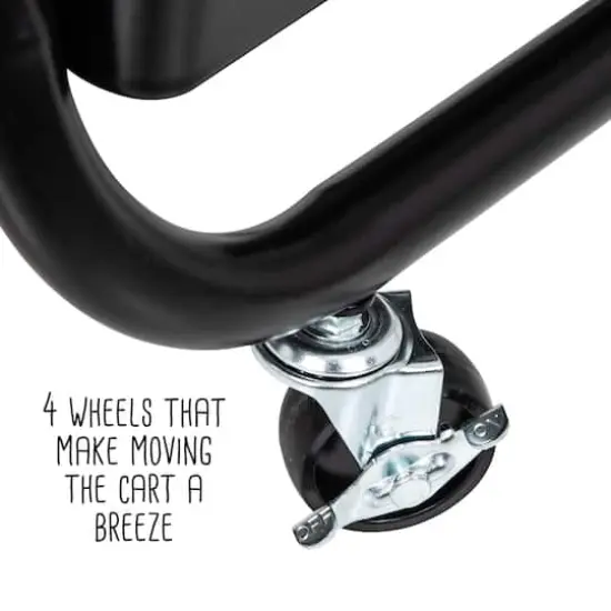 Honey Can Do Black Rolling Craft Cart {12}