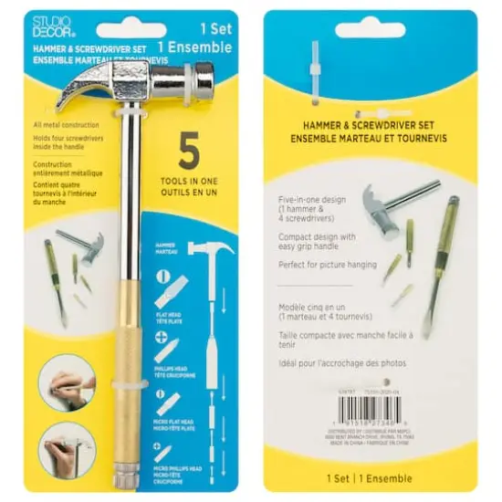 5-in-1 Hammer & Screwdriver Set by Studio D&eacute;cor&reg; {6}