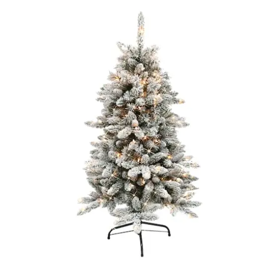 4.5ft. Pre-Lit Bennington Fir Artificial Christmas Tree, Clear Lights {1}