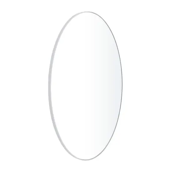 White Contemporary Wall Mirror, 24" x 1" x 40" {3}