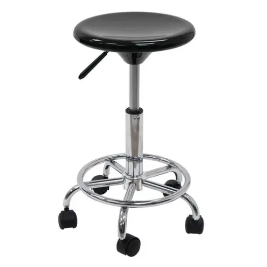Studio Designs Black & Chrome Studio Stool {1}