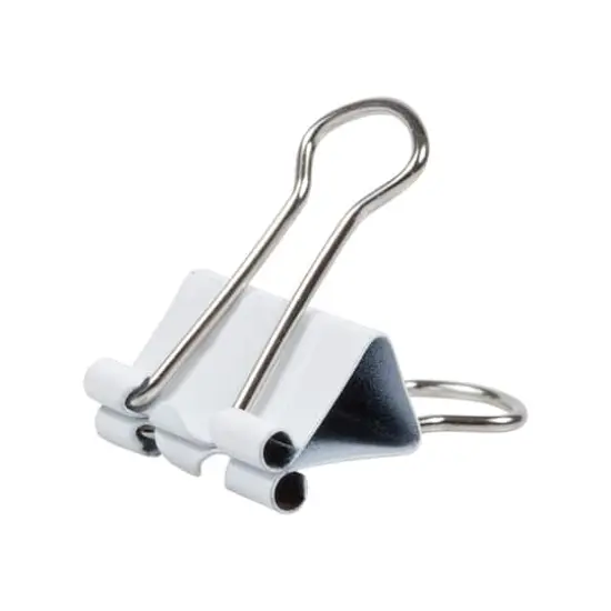 JAM Paper 3/4" Binder Clips, 25ct. White {6}
