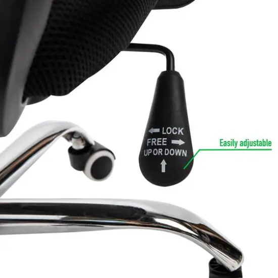 Mind Reader Ergonomic Rolling Office Chair Black {7}