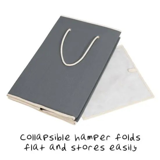 Honey Can Do Gray Large Square Hamper {11}