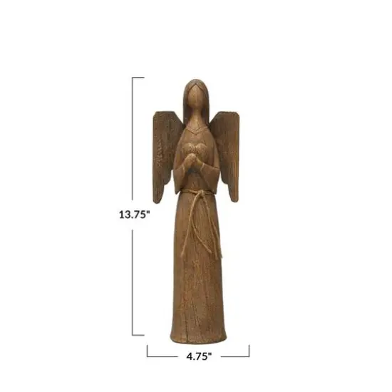 Hello Honey&reg; 13.75" Brown Angel with Heart Decoration {5}