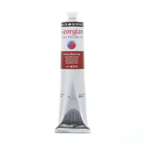Daler-Rowney&reg; Georgian Water Mixable Oil, 200mL Crimson Alizarin Hue {1}