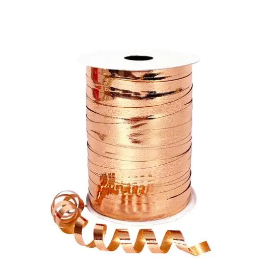 Gwen Studios 3/16'' x 100yd. Metallic Rose Gold Curling Ribbon, 3ct. {1}