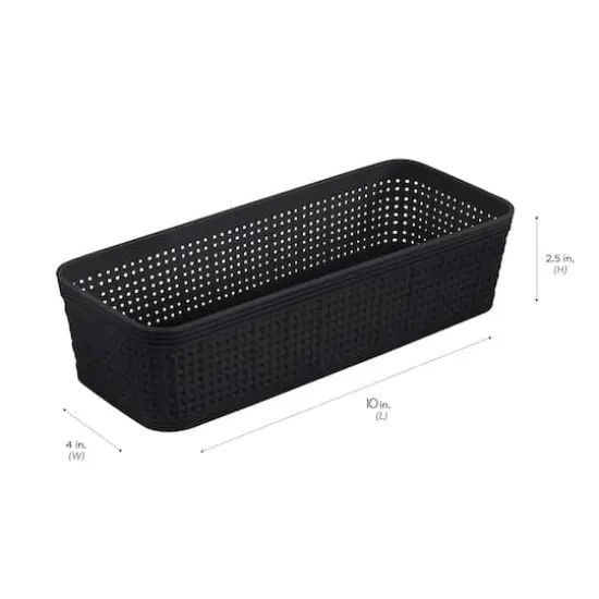 Simplify 5-Piece Organizing Basket Set Black {8}