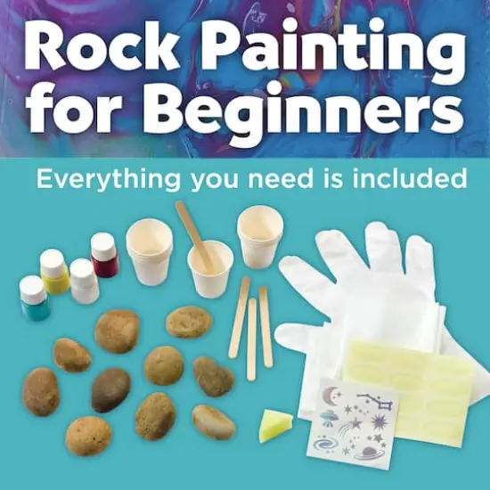 Faber-Castell&reg; Hide & Seek Paint Pour Rocks Kit {4}