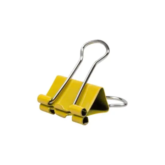 JAM Paper 3/4" Binder Clips, 25ct. Yellow {6}