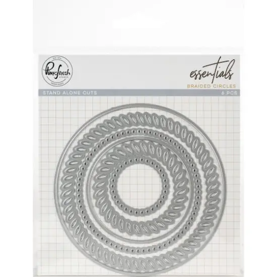 Pinkfresh Studio Essentials Braided Circles Die Set {1}
