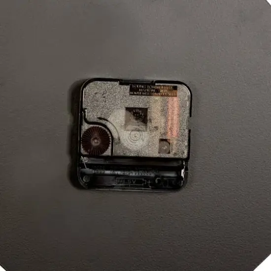 28" Black Metal Contemporary Wall Clock {8}