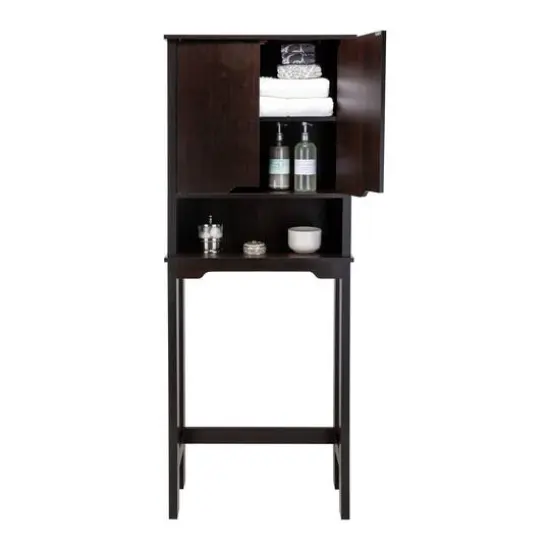 Organize It All Ambassador Espresso Over the Toilet Space Saver {7}