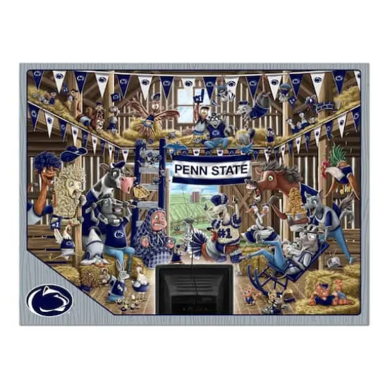 College Barnyard Fans 500 Piece Puzzle Penn State Nittany Lions {5}