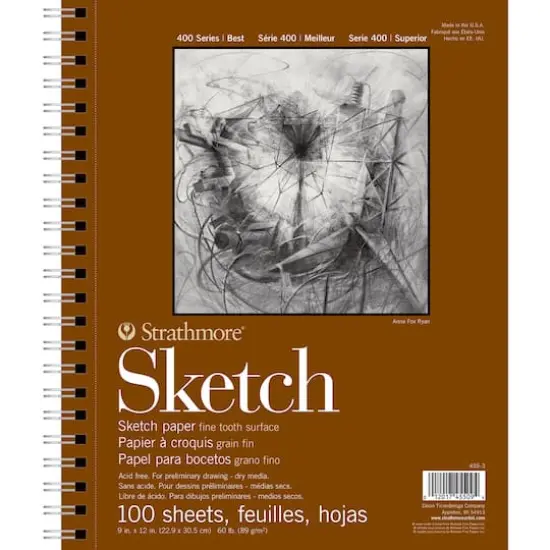 Strathmore Sketch Paper Pad, 400 Series, 100 Sheets, 9" x 12" {1}