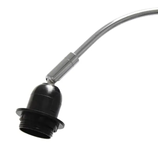 Simple Designs 65" Arched Brushed Nickel Floor Lamp Gray {7}